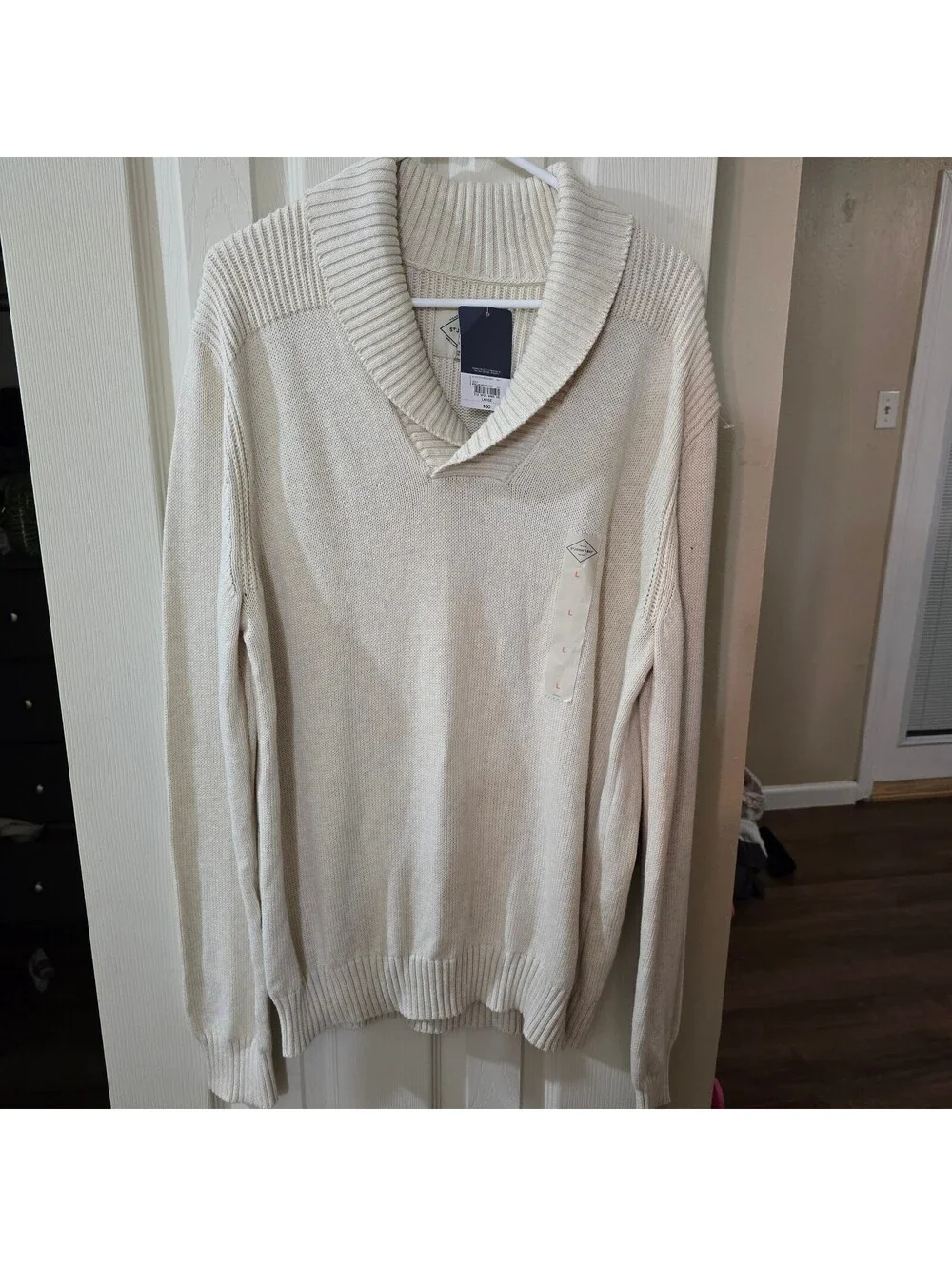 St. John’s Bay Men’s Shawl Collar Sweater – Large – New With Tags